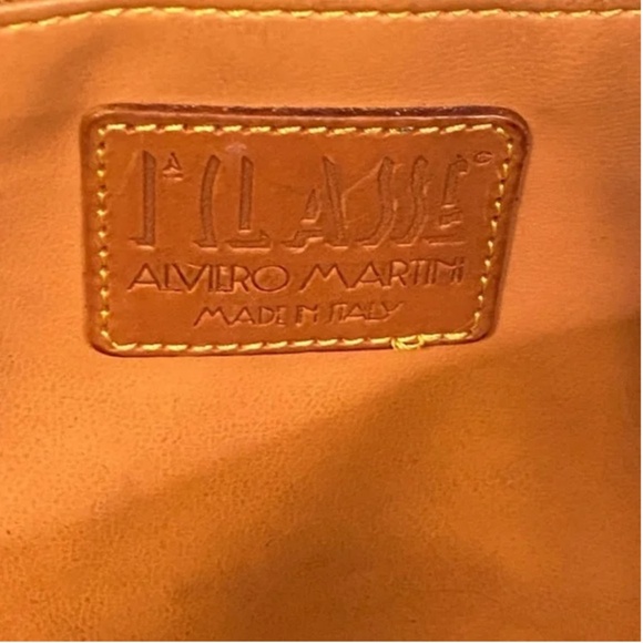 Vintage Alviero Martini Classe Leather Tote Shoulder Travel Bag - Picture 10 of 10